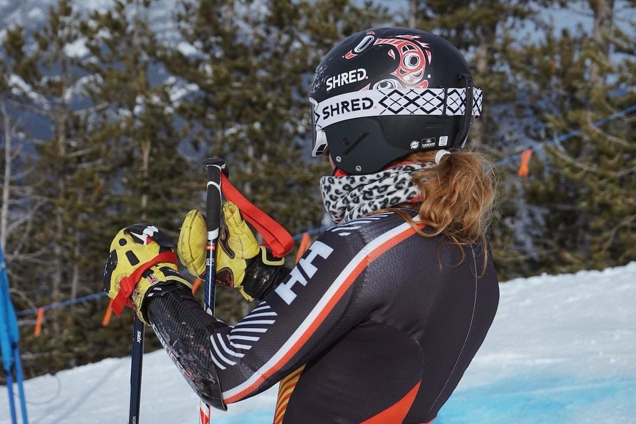 Canadian Skier Gray Honours First Nations with Helmet